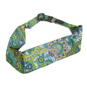 Bandi Sleek Pocketed Belt Paisley Running Walking Travel Lightweight Stash EUC